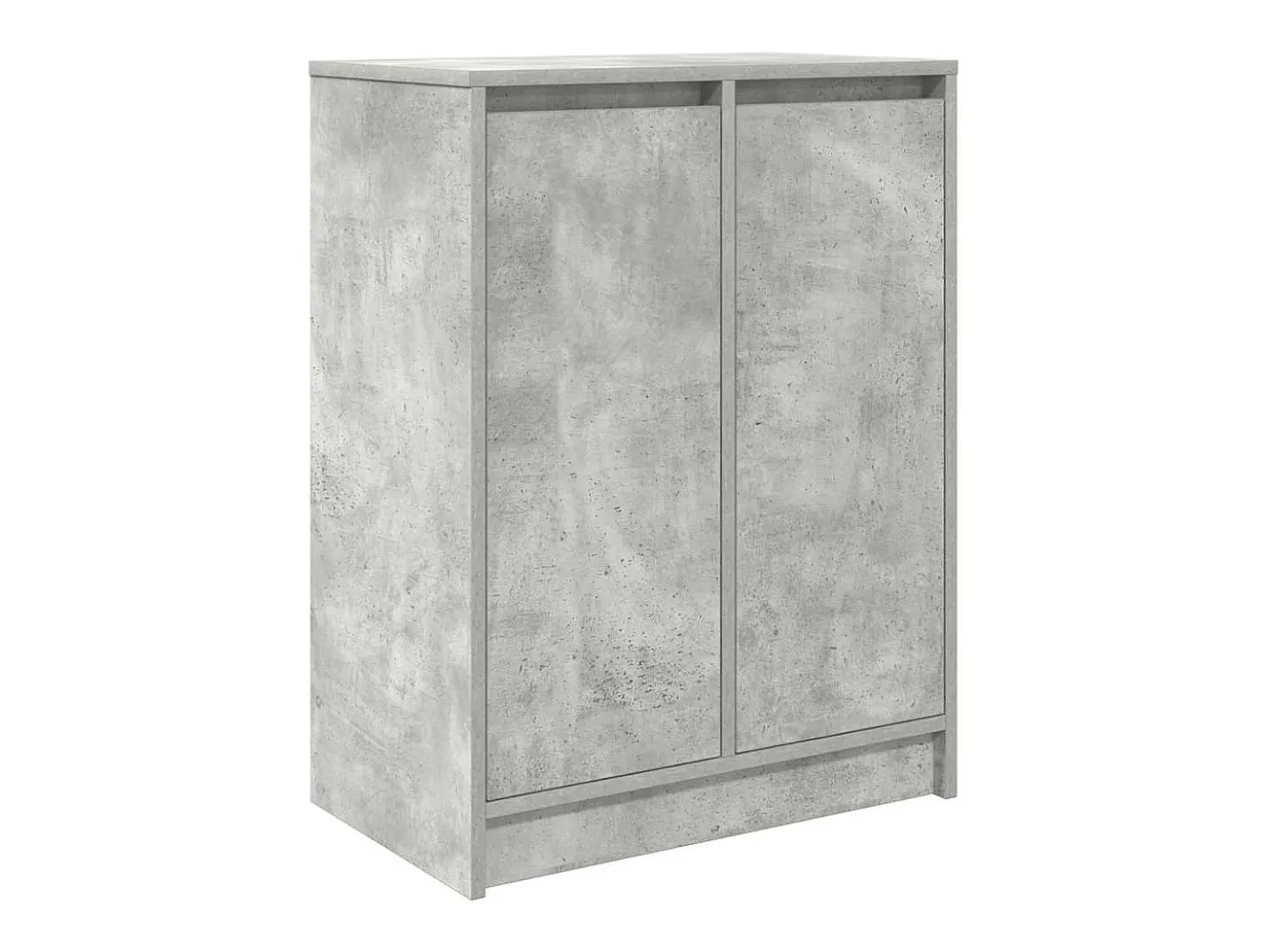 Zapatero gris hormigón 57x34x76 cm madera de ingeniería