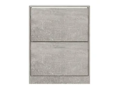 Zapatero gris hormigón 63x24x81 cm Madera de ingeniería
