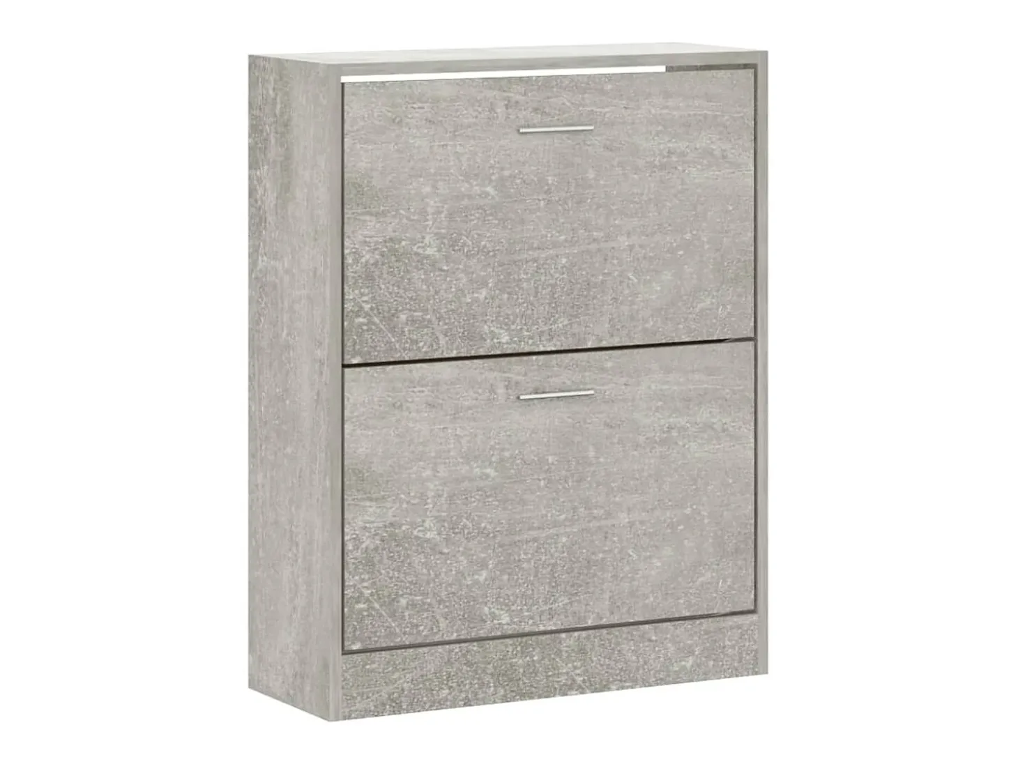 Zapatero gris hormigón 63x24x81 cm Madera de ingeniería