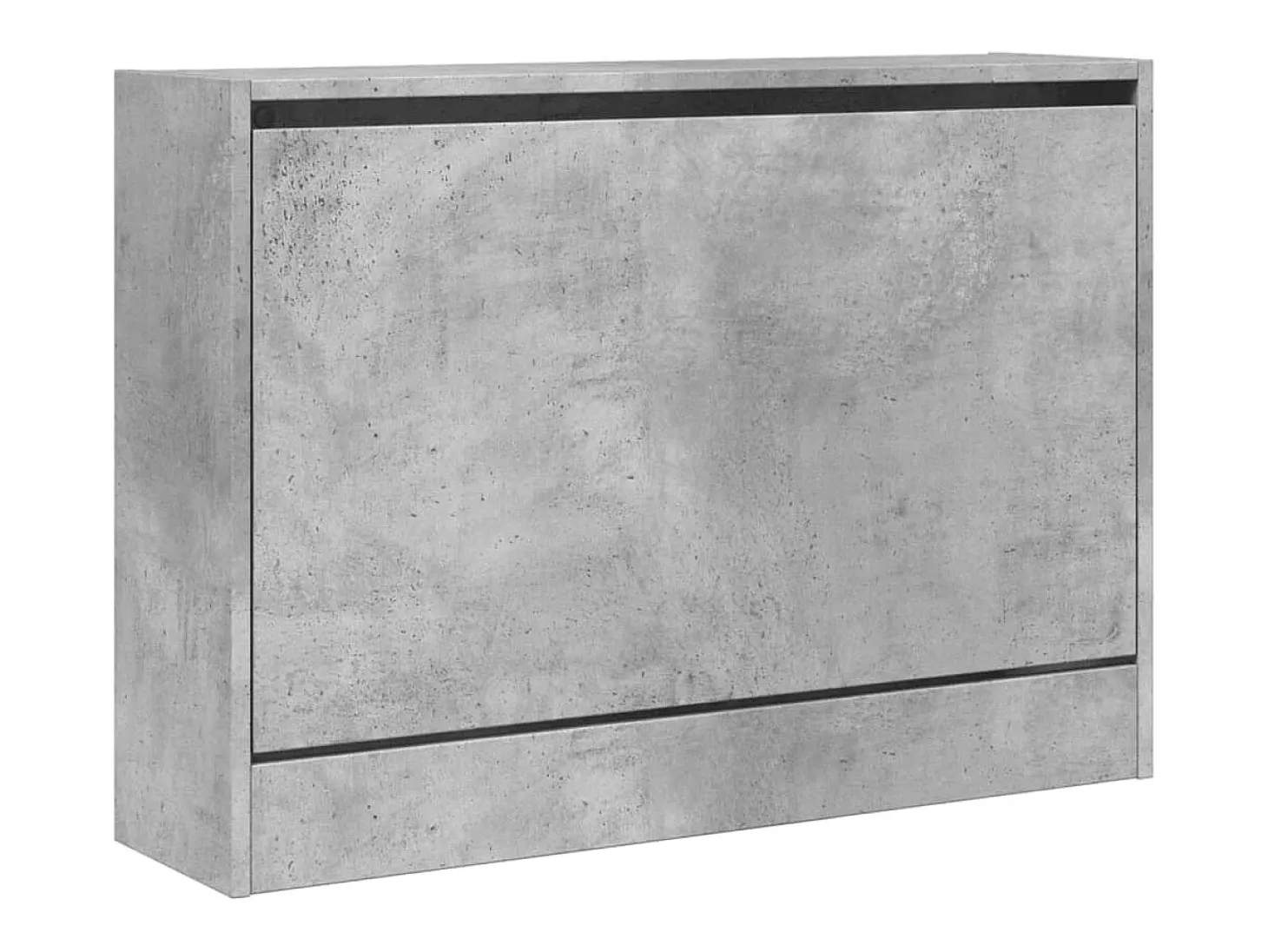 Zapatero gris hormigón 80x21x57 cm madera de ingeniería