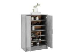 Zapatero gris hormigón 60x35x92 cm Madera de ingeniería