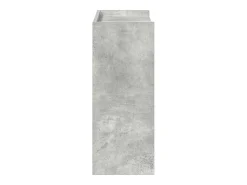 Zapatero gris hormigón 60x25x62 cm madera de ingeniería