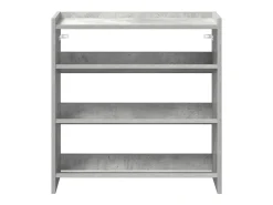 Zapatero gris hormigón 60x25x62 cm madera de ingeniería