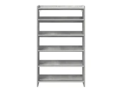 Zapatero gris hormigón 60x25x81 cm madera de ingeniería