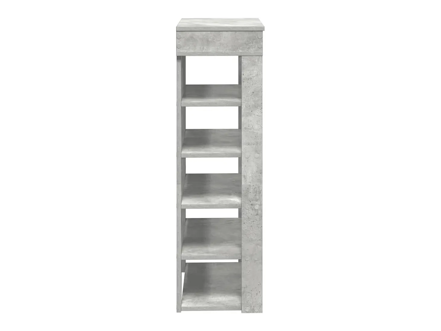 Zapatero gris hormigón 60x30x98 cm madera de ingeniería
