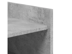Zapatero gris hormigón 52x37,5x100cm madera de ingeniería