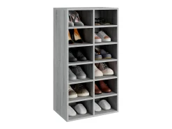 Zapatero gris Sonoma 54x34x100,5 cm Madera de ingeniería