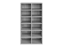 Zapatero gris Sonoma 54x34x100,5 cm Madera de ingeniería