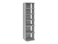 Zapatero gris Sonoma 27,5x27x102 cm Madera de ingeniería