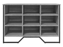 Zapatero gris Sonoma 90x38x61,5cm madera de ingeniería