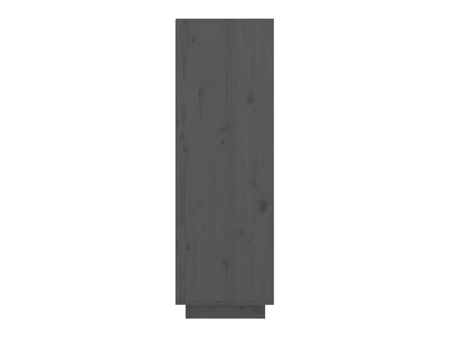 Zapatero gris 30x34x105 cm madera maciza de pino