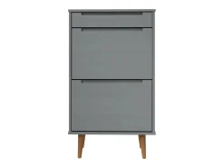 Zapatero Gris 59,5x35x103 cm Madera de Pino