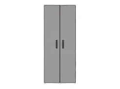 Zapatero gris 60x30x166 cm Tela