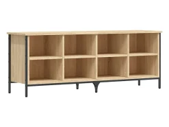 Zapatero madera de ingeniería roble Sonoma 131x35x50 cm ES356235