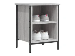 Zapatero madera de ingeniería gris Sonoma 38x35x50 cm ES304039