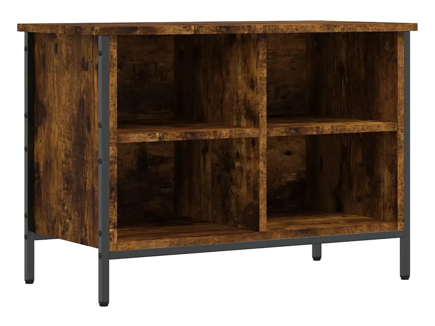Zapatero madera de ingeniería roble ahumado 69x35x50 cm ES988751