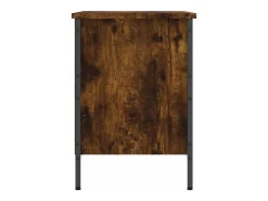 Zapatero madera de ingeniería roble ahumado 69x35x50 cm ES988751