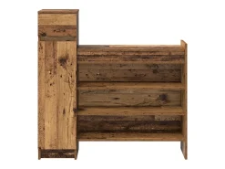 Zapatero Madera vieja 100,5x28x100 cm Madera reconstituida