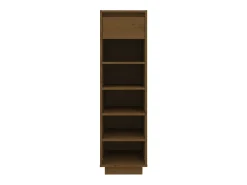 Zapatero marrón miel 30x34x105cm madera maciza de pino