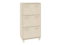 Zapatero Marrón Miel 59,5x35x117cm Pino Macizo