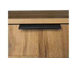 Zapatero moderno con 5 compartimentos, mueble de almacenaje con 2 puertas, color madera