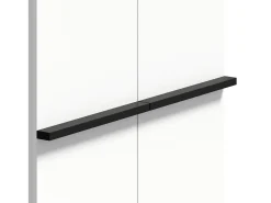 Zapatero moderno para la entrada - 60 x 34,5 x 95 cm - con 2 puertas y estantes ajustables - tablero de partículas - blanco