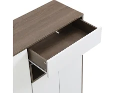 Zapatero multifuncional - con asiento acolchado - gran espacio de almacenamiento - Blanco