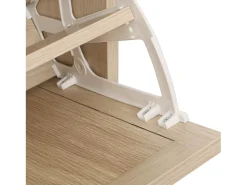 Zapatero natural con 3 puerta basculante y tiradores negros - Ideal para entradas y pasillos