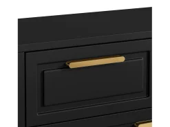 Zapatero negro - Zapatero con 2 cajones y 1 puerta - 2 zapateros plegables - para salón y dormitorio