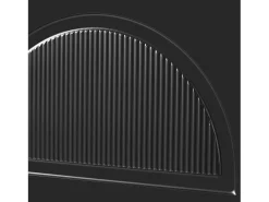 Zapatero negro con 6 puertas abatibles, 118x25x115 cm
