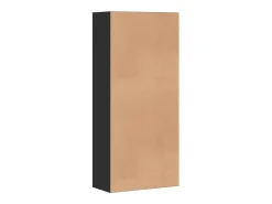 Zapatero negro 80x39x178 cm Madera contrachapada