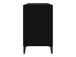 Zapatero negro 102x36x60 cm Madera contrachapada