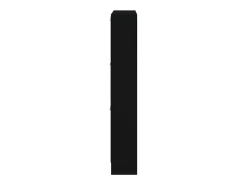 Zapatero negro 59x17x108 cm Madera contrachapada