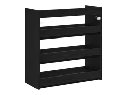 Zapatero negro 60x25x62 cm madera de ingeniería