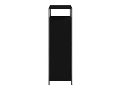 Zapatero negro 75x34x112 cm madera contrachapada