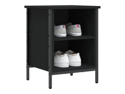 Zapatero negro 38x35x50 cm madera contrachapada