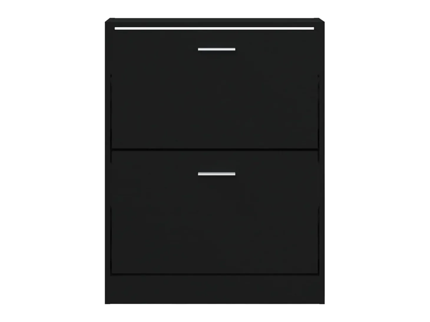 Zapatero negro 59x17x81 cm Madera contrachapada