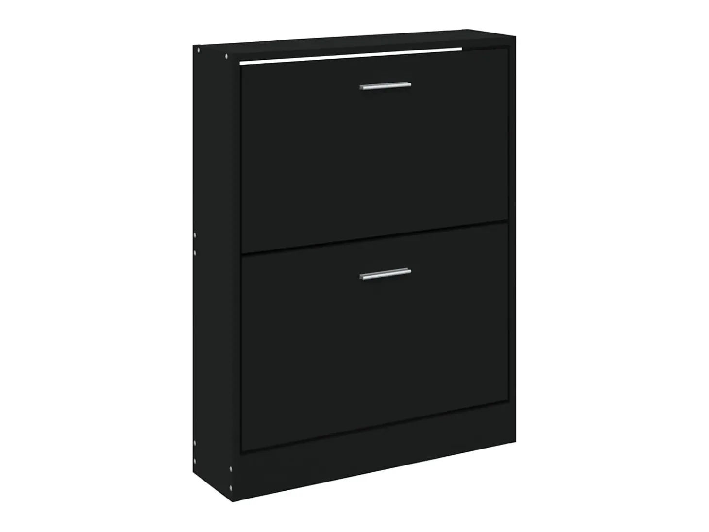 Zapatero negro 59x17x81 cm Madera contrachapada
