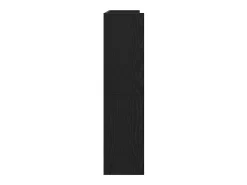 Zapatero negro 80x25x100 cm madera contrachapada