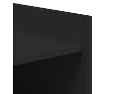 Zapatero negro 74,5x37,5x100 cm madera contrachapada