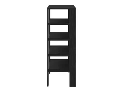 Zapatero negro 61x32x87,5 cm madera de ingeniería
