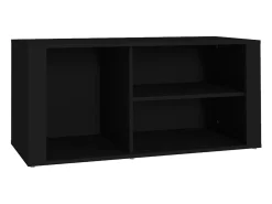 Zapatero negro 100x35x45 cm Madera de ingeniería