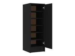 Zapatero negro 32x35x92 cm Madera contrachapada