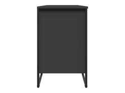Zapatero negro 90x38x61,5 cm madera contrachapada