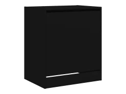 Zapatero negro 60x42x69 cm madera contrachapada
