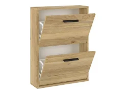 Zapatero New Aura 2 puertas abatibles natural 73x54x18 cm