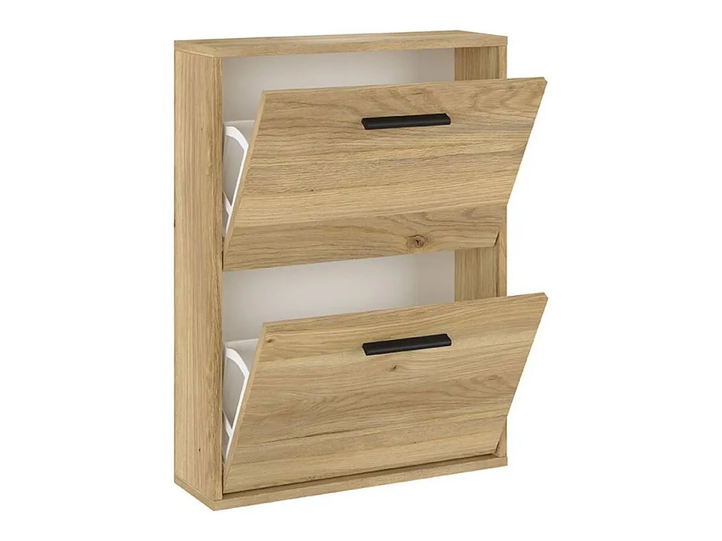 Zapatero New Aura 2 puertas abatibles natural 73x54x18 cm