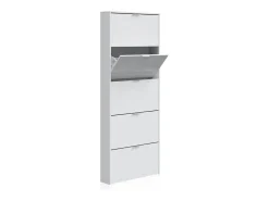 Zapatero Nia 5 Puertas Blanco Brillo