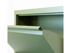 Zapatero Pisa de 6 puertas en metal verde. Se entrega montado.
