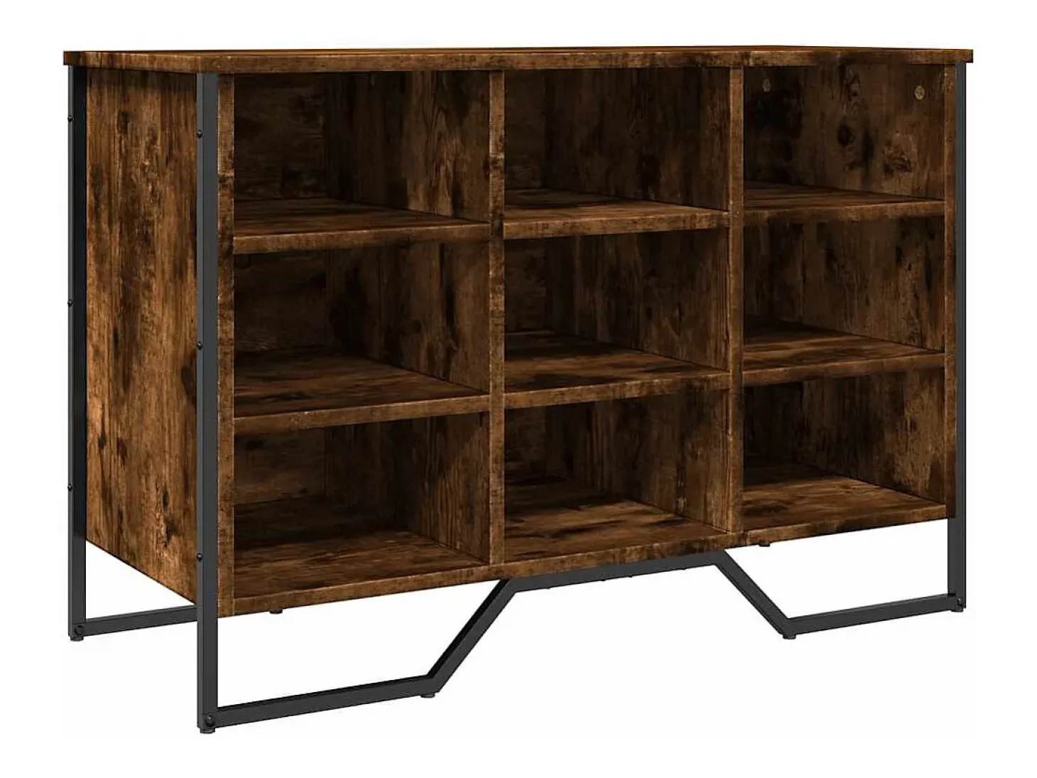 Zapatero roble ahumado 90x38x61,5 cm madera de ingeniería